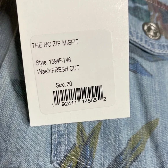 MOTHER Denim No Zip Misfit Floral Pants Fresh Cut NWT - Picture 12 of 15